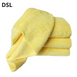 Рушник двосторонній жовтий 380GSM 40*40см  DSL003Y фото 4