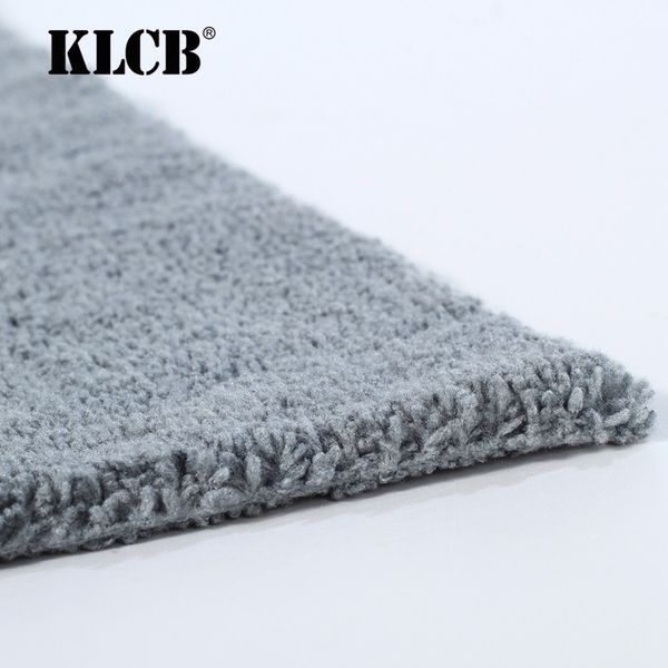 Микрофибровое полотенце двухстороннее серое KLCB Towel gray 40*60см KA-G003 фото
