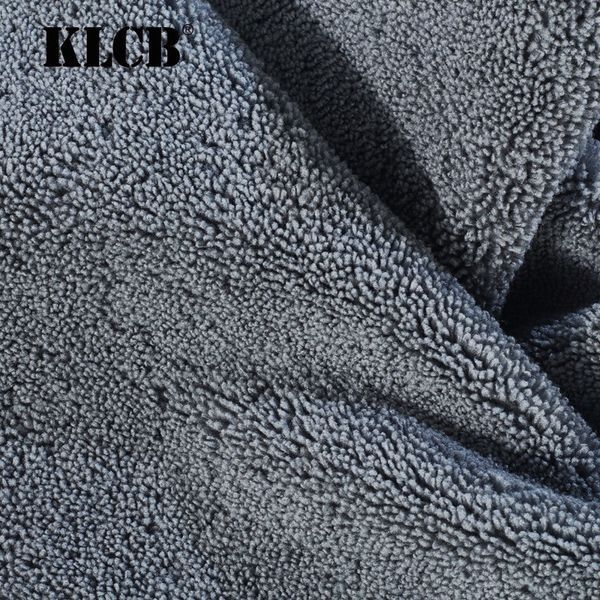 Микрофибровое полотенце двухстороннее серое KLCB Towel gray 40*60см KA-G003 фото