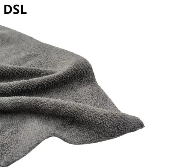 Рушник мікрофібровий без окантовки сірий 300GSM 40*40см DSL005G фото