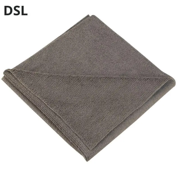 Рушник мікрофібровий без окантовки сірий 300GSM 40*40см DSL005G фото