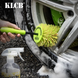 Щітка для чищення дисків та двигуна зелена KLCB Anti-Splash Rim Brush 45 см CK140 фото 4