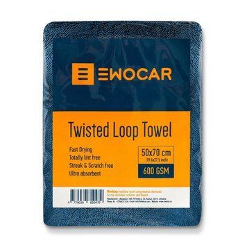 Микрофибровое полотенце Ewocar Twisted Loop Drying Towel 50x70 600 gsm TLT5070 фото