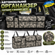 Органайзер у багажник автомобіля 90&times;25&times;12 см на спинку заднього сидіння, автоорганайзер з кишенями, органайзер для багажника, пікс OR-007 фото 1